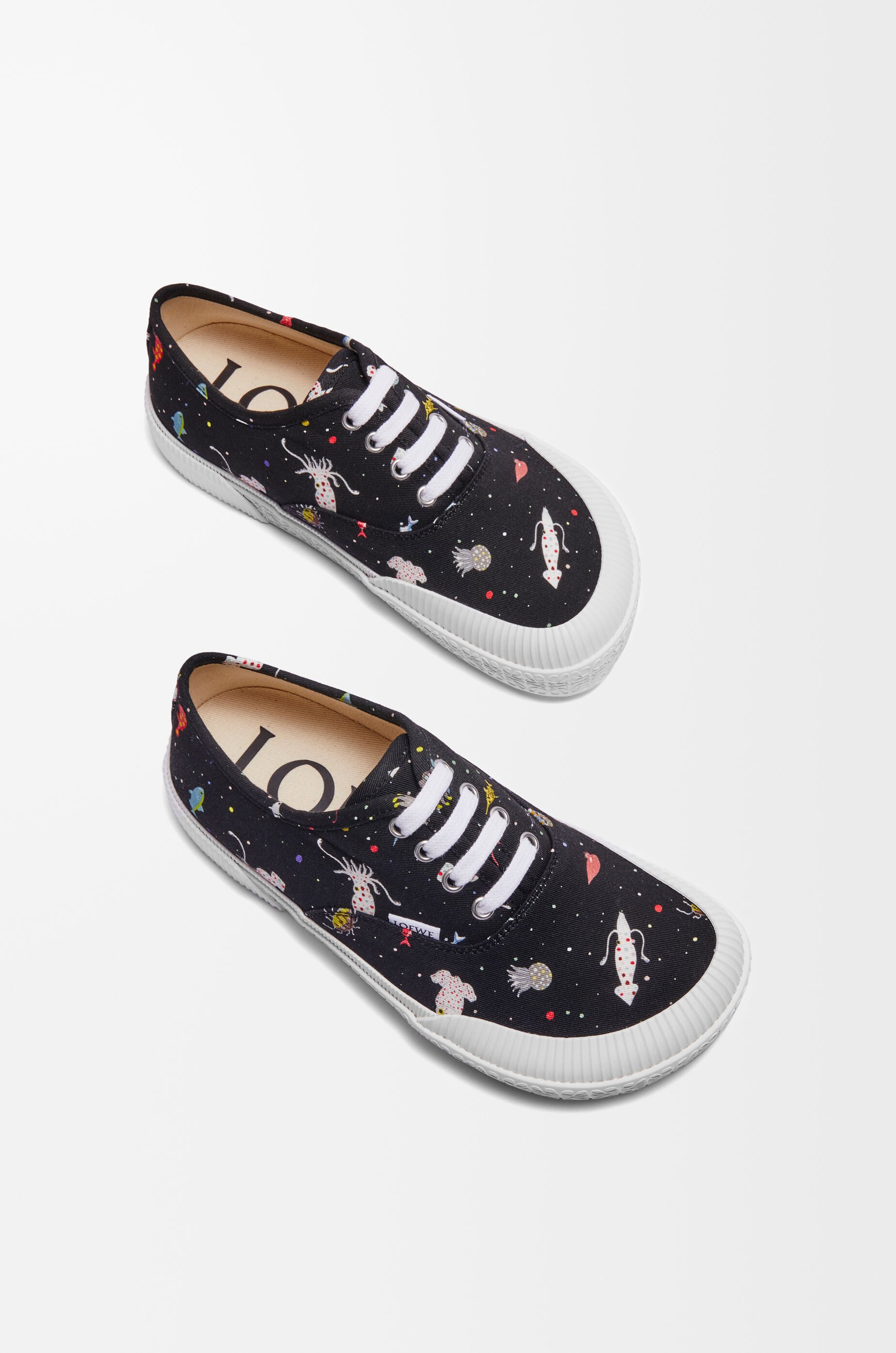 Deep Sea Terra Vulca lace-up sneaker in canvas Colour : Black/Multicolor-46afa510-1b6a-489f-5421-08dd56e02305